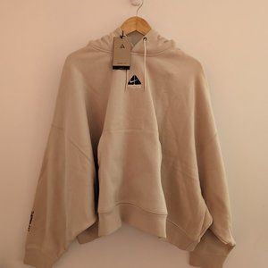 NWT Nike ACG Therma-FIT Women's "Tuff Knit" Fleece Hoodie Beige XL